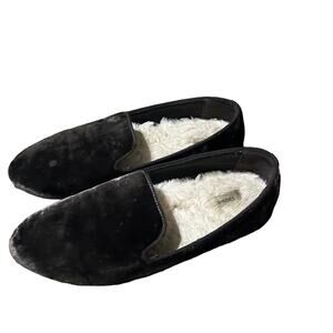 Birdies Starling Velvet Faux Fur Inner Loafers Flats Shoes Slip On 8.5